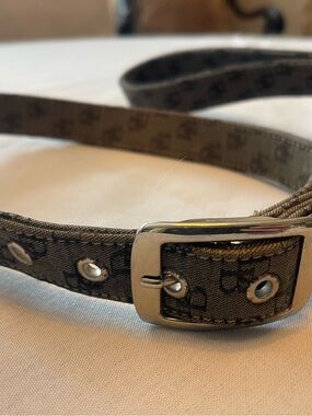 Vintage Dooney & Bourke Signature/Monogram dog collar and leash